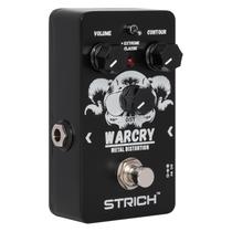 Pedal de guitarra com distorção de metal STRICH WARCRY com 2 modos