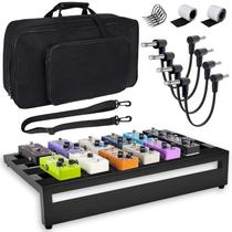 Pedal de guitarra GOGHOST 50x29x10cm com cabos e bolsa preta