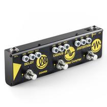 Pedal de guitarra multiefeitos Donner Alpha Cruncher com adaptador
