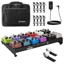 Pedal de guitarra STRICH PB-S18 com fonte de alimentação e bolsa