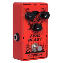 Pedal de guitarra STRICH ZEAL BLAST Boost com ajuste baixo/alto de 2 bandas
