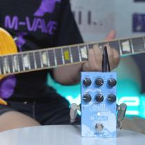 Pedal de Guitarra Universal M-Vave Pedal De Efeito Reverb Digital 9 Tipos Room/Shimmer/Lofi/Spring Reveb