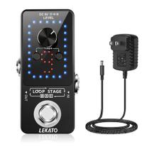 Pedal de looper de guitarra LEKATO com sintonizador de 9 loops, gravação de 40 minutos Pedal de looper de guitarra LEKATO com sintonizador de 9 loops, gravação de 40 minutos