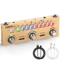 Pedal de múltiplos efeitos LEKATO para guitarra acústica com Bluetooth Pedal de múltiplos efeitos LEKATO para guitarra acústica com Bluetooth
