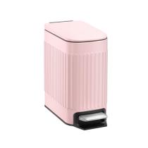 Pedal de passo em aço inoxidável TrashAid Pink 6L para lixeira com tampa Pedal de passo em aço inoxidável TrashAid Pink 6L para lixeira com tampa