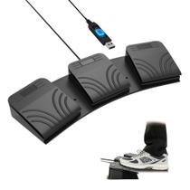 Pedal de pé LYRIXEN USB mecânico programável de 3 teclas Pedal de pé LYRIXEN USB mecânico programável de 3 teclas