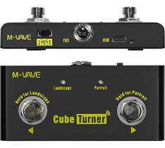 Pedal De Pé MVave Cube Turner Bluetooth para Passar Páginas de Partituras
