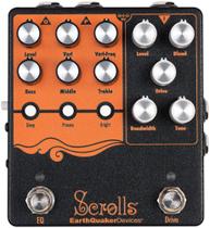 Pedal de Pré-Amplificador para Baixo EarthQuaker Devices Scrolls EQ Drive