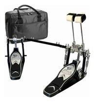 Pedal Duplo Bumbo Bateria Corrente Dupla Sonata Db3000 C/bag Pedal Duplo Bumbo Bateria Corrente Dupla Sonata Db3000 C/bag