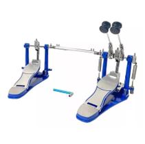 Pedal Duplo X-Pro Action PD DBL ACT Azul P/ Bumbo Bateria Pedal Duplo X-Pro Action PD DBL ACT Azul P/ Bumbo Bateria