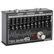 Pedal EQ de 10 Bandas STRICH para Guitarra e Baixo