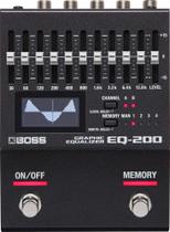 Pedal equalizador gráfico BOSS EQ-200 com pedal de expressão