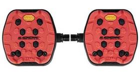 Pedal Look Trail Grip Vibram Plataforma Larga Flat Vermelho