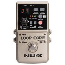 Pedal Looper NUX Loop Core Deluxe de 24 bits com bateria eletrônica