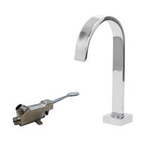Pedal Mecânico Automático Com Torneira Quadrada Alta Metal Pedal Mecânico Automático Com Torneira Quadrada Alta Metal