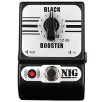Pedal Nig Black Booster PBB True Bypass Boost Volume Guitarra Baixo Profissional 9V Pedal de Efeito