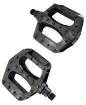 Pedal Ningbo 807 plataforma rosca grossa com esfera em plástico preto Pedal Ningbo 807 plataforma rosca grossa com esfera em plástico preto