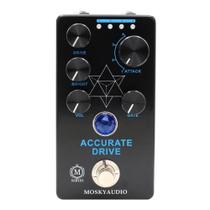 Pedal Overdrive Mosky Accurate Drive Para Guitarra E Baixo Com Noise Gate, True Bypass E Quatro