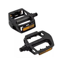 Pedal Plataforma Bike Alumínio C/ Rosca Grossa Preto Par Pedal Plataforma Bike Alumínio C/ Rosca Grossa Preto Par
