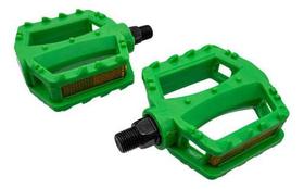 Pedal Plataforma Nylon Infantil C/ Esfera Bike 12 14 16 20 Cor Verde