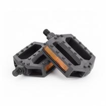 Pedal Plataforma Nylon MetalCiclo Eixo Aço Rosca Grossa 9 16 Bike MTB Passeio