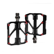 Pedal Plataforma Promend PD-M86C Alumínio/Carbono 9/16 com 3 Rolamentos Leve e Resistente