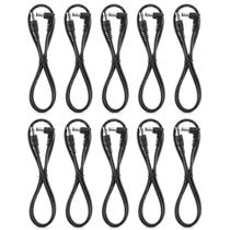 Pedal Power Cable Donner 60 cm, pacote com 10 unidades, macho para macho, 5,5 x 2,1 mm Pedal Power Cable Donner 60 cm, pacote com 10 unidades, macho para macho, 5,5 x 2,1 mm