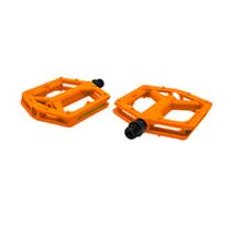 Pedal rider 9/16 plataforma nylon LARANJA com bucha du