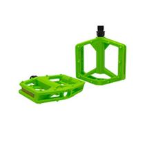 Pedal rider 9/16 plataforma nylon verde com bucha du