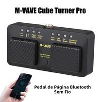 Pedal Sem Fio Bluetooth Cube Turner pro Com 7 Modos, Recarregável via USB, Virador De Partituras