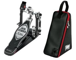 Pedal Simples Tama Iron Cobra Rolling Glide HP900RN com Mola Extra Propulsora Cobra Coil e Case (035 Pedal Simples Tama Iron Cobra Rolling Glide HP900RN com Mola Extra Propulsora Cobra Coil e Case (035