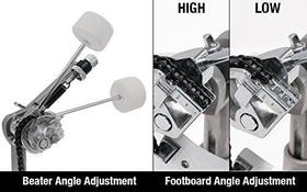 Pedal Simples Tama The Classic HP50 Center Strike Height Adjust com Elevador de Altura