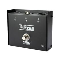 Pedal Talk Back Sem Trava e Led Santo Angelo - Modelo TBS Preto