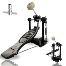 Pedal Top Para Bumbo De Bateria Cromado + Chave Afinação Pedal Top Para Bumbo De Bateria Cromado + Chave Afinação