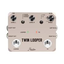 Pedal Twin Looper Para Guitarra Elétrica, 10 Minutos De Gravação, 11 Tipos, Desfazer E Refazer