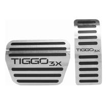 Pedaleira Aço Inox Chery Tiggo 3x Automático Pedaleira Aço Inox Chery Tiggo 3x Automático
