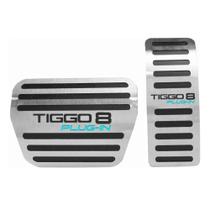 Pedaleira Aço Inox Chery Tiggo 8 plug-in Automático