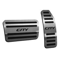 Pedaleira Aço Inox Honda City 2015/... Automático Pedaleira Aço Inox Honda City 2015/... Automático