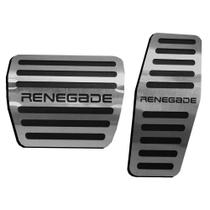 Pedaleira Aço Inox Jeep Renegade Automático