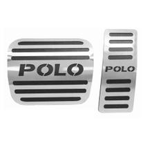 Pedaleira Aço Inox Volkswagen Polo 2018/... Automático Pedaleira Aço Inox Volkswagen Polo 2018/... Automático