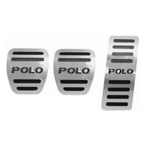 Pedaleira Aço Inox Volkswagen Polo 2018/... Manual