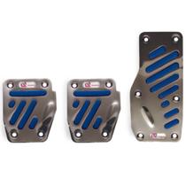 Pedaleira Alumínio Cromado Modelo III Azul Pedaleira Alumínio Cromado Modelo III Azul