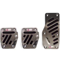 Pedaleira Alumínio Cromado Modelo III Preto Pedaleira Alumínio Cromado Modelo III Preto