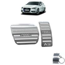 Pedaleira audi a3 automático 2014 até 2019 aço inox