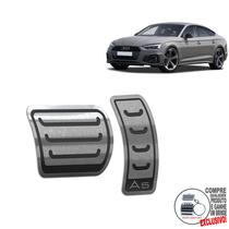 Pedaleira Automático Aço Inox Audi A5 S Line Preto