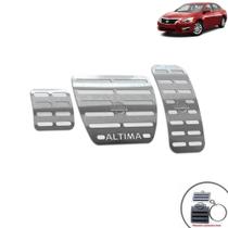 Pedaleira Automático Aço Inox Nissan Altima 2014 Prata