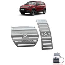 Pedaleira automático citroen aircross 2017 até 2019 aço inox