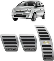 Pedaleira Chevrolet Meriva 2001 até 2012 - Câmbio manual Preto