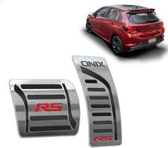 Pedaleira Chevrolet Onix 2020 até 2025 - Câmbio automático Preto