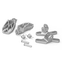 Pedaleira crf250 f inox anker com suporte Pedaleira crf250 f inox anker com suporte